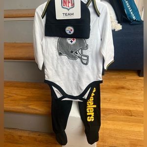 Steelers 3 piece baby set
